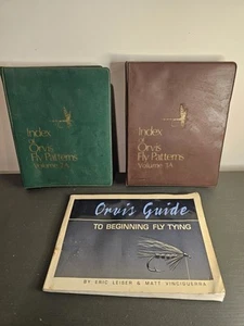 3 Orvis Fly Books - Index of Orvis Fly Patterns 1&2 spiral bound edition - Picture 1 of 12