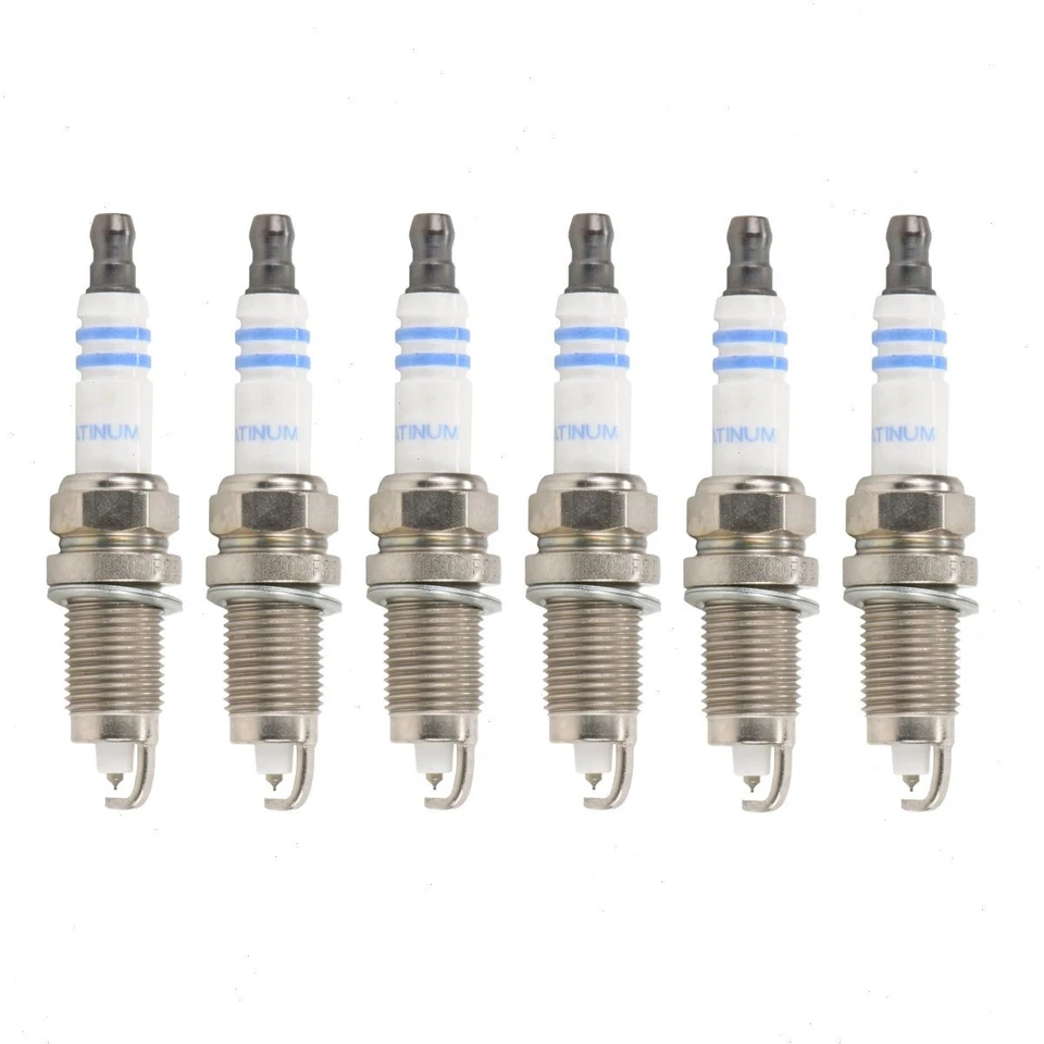 Velas de ignição Bosch Platinum 6 peças para 1981-2001 Jeep Cherokee 4.0L 4.2L L6 ut - Imagem 1 de 4