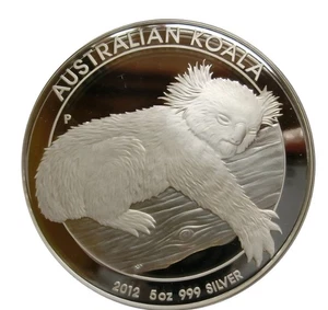 Silbermünze Koala 2012 - 5 Unzen PP mit Box und COA - Bild 1 von 4