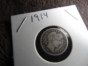 Moneda de diez centavos de plata Barber 1914 - Imagen 1 de 2