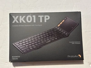 XK01 TP Folding Portable Keyboard Full ProtoArc Foldable Keyboard with Touchpad - Picture 1 of 4