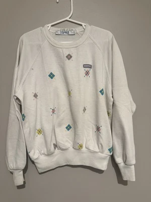 Vintage Esprit Kids Sweatshirt Pullover Argyle Size Medium Age 6 - Image 1 of 4