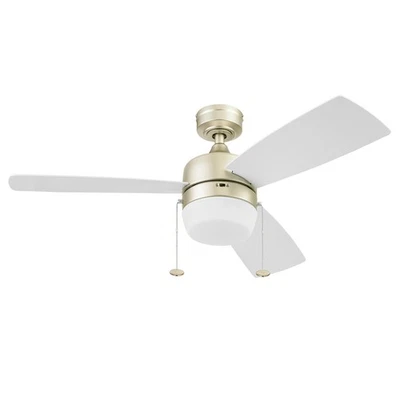 Barcadero, 44 Inch Contemporary Indoor LED Ceiling Fan with Light, Pull Chain... - Image 1 of 4
