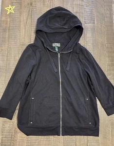 Lauren Ralph Lauren Chaqueta Deportiva Mujer Talla XL Negro Manga 3/4 - Imagen 1 de 10