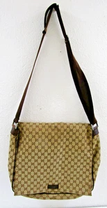 Large Gucci GG Canvas Shoulder Messenger Bag 145864 - Picture 1 of 15