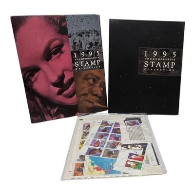 1995 Commemorative Stamps Collection Year Book USA Postal Service Hardcover - Image 1 of 4