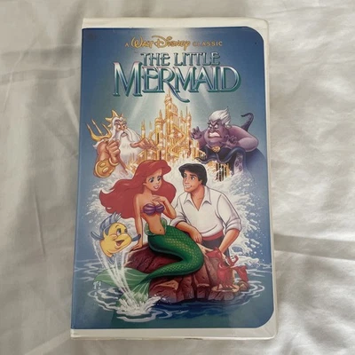“RARE” Disney The Little Mermaid (VHS, 1989, Black Diamond Edition) Banned Cover - Image 1 of 4