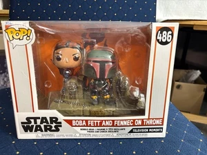 STAR WARS BOBBA FETT & FENNEC ON TRONO 5" X 7" FUNKO 486 NUEVO EN CAJA BOBBLEHEAD - Imagen 1 de 5