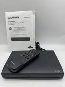 MAGNAVOX SDTV DTV Digital To Analog Converter Box TV Tuner TB110MW9 With Remote - Picture 1 of 11