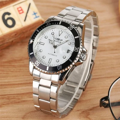WINNER Men's Watch Automatic Watches Auto Date Business Mechanical Wristwatch - Image 1 of 4
