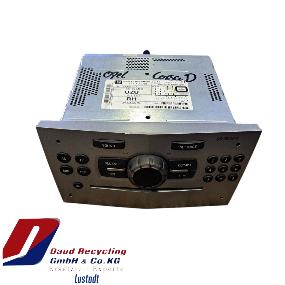 Opel Corsa D Radio 13357127 - Bild 1 von 2