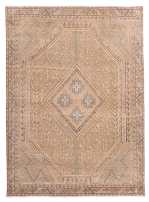 Alfombra tradicional vintage anudada a mano alfombra de lana oriental de 5'7" x 7'8" Foto 1 de 4