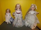 3 Vintage Effanbee Dolls w/Orig Clothes 1975/1978 1 w/stand-2 w/tags,sleepy eyes