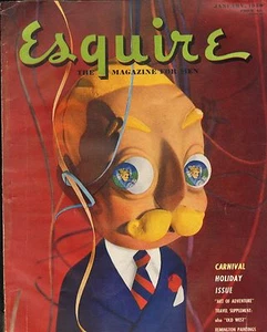 Esquire - Januar 1950 - Torfaltung Al Moore-- 2 Seiten Remington Farbbild ----86 - Bild 1 von 1