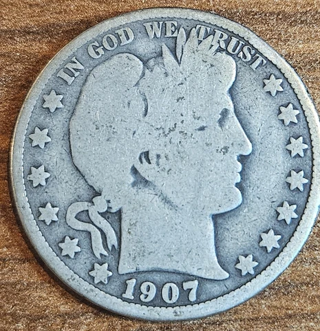 1907-O Barber Half Dollar. G Cover