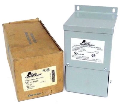 NIB ACME T1-81048 GENERAL PURPOSE TRANSFORMER 1 PHASE 120-240V 60HZ T181048 - Image 1 of 4