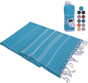 Toalla de playa turca Casamollis prelavada 100 % algodón suave absorbente secado rápido-B3 - Imagen 1 de 6