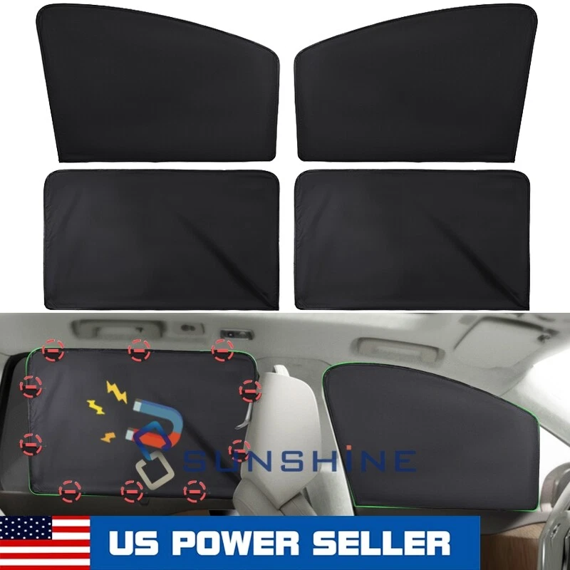 Parasol Ventana De Malla Para Carro Protección UV Cortina Carro Funda Magnético — 第 1/4 张图片