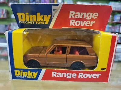 DINKY TOYS 192 RANGE ROVER BROWN W RED INTERIOR UNPUNCHED CARD ENGLAND! A88 - Image 1 of 4