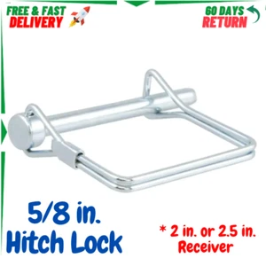 1/4" Trailer Hitch Lock Truck Coupler Pintle Hook Boat Camper Motorhome Receiver - Picture 1 of 6