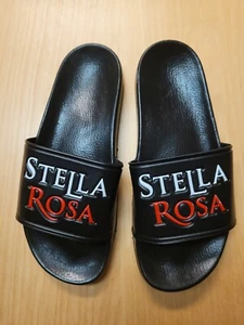 Stella Rosa Size 5 Black Slides, Sandals, Slippers With Dust Bag, Ships Free - Picture 1 of 7