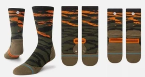 Stance Camo Performance Cushion Arch Support FRESHTEK Primal Socks Mens Set of 2 - Picture 1 of 2