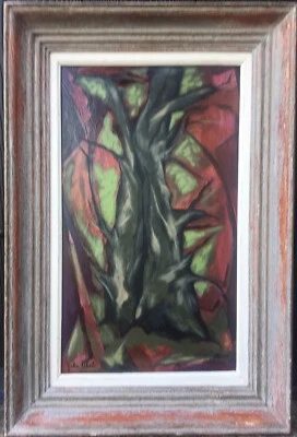 Johannes Obel,sig.Baum,Abstrakter Expressionismus,Klass.Moderne,Dänemark,1970/80 - Bild 1 von 4