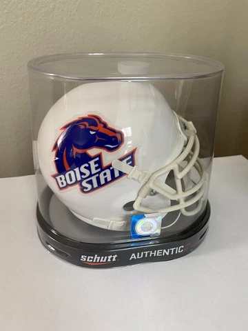BOISE STATE BRONCOS NCAA SCHUTT AUTHENTIC MINI FOOTBALL HELMET Cover