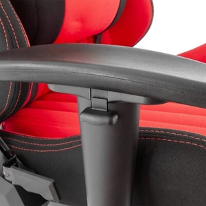 Sedia Gaming White Shark Red Devil Tessuto Nero Rosso - Foto 1 di 6