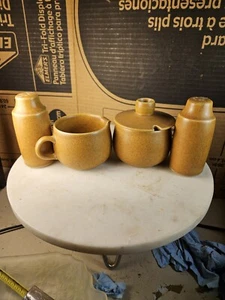 Denby Pottery Ram's Head Langley English Brown Kitchen Set - Picture 1 of 15