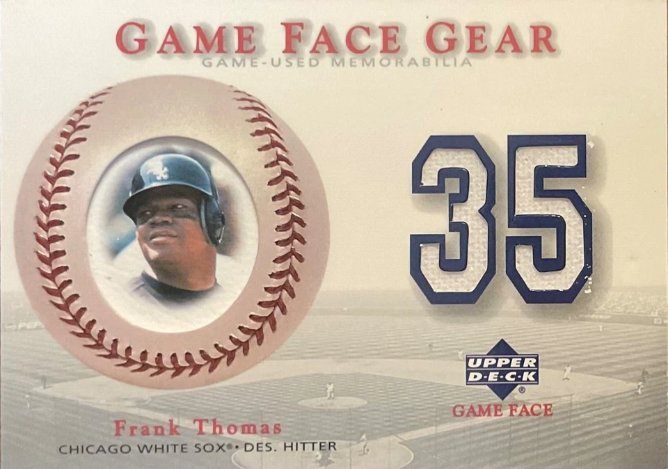 2003 Upper Deck Game Face - Gear #GG-FT Frank Thomas (MEM) - Image 1 of 2