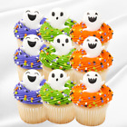 Screaming Ghost Dessert Decoration Cupcake Toppers - 12ct