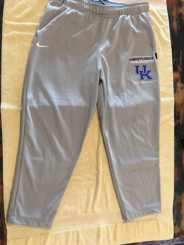 NIKE DRI FIT KENTUCKY WILDCATS WARM UP PANTS IN SIZE XL Gray Cover