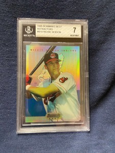 1995 BOWMAN BEST ROOKIE REFRACTORS#B10 RICHIE SEXSON BECKETT GRADE A 7