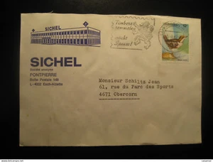 ESCH-ALZETTE 1987 To Obercorn Lion Feline Cancel Cover LUXEMBOURG Felin Cat Of P - Picture 1 of 1