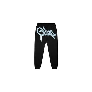Geedup Handstyle Logo Trackpants 'Black / Baby Blue' (2024) - Picture 1 of 2