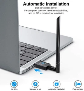 600Mbps 2.4G/5.8Ghz Wireless USB WiFi Range Adapter Extender w/Antenna Plug - Picture 1 of 8