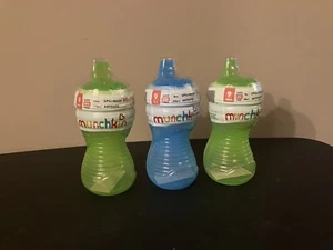 Munchkin Mighty Grip Sippy Cup Multicolor 10oz, Bundle Of 3. - Picture 1 of 4