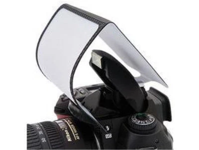 Universal Pop up Soft Screen Flash Diffuser For DSLR Canon Nikon Pentax UK STOCK - Image 1 of 4