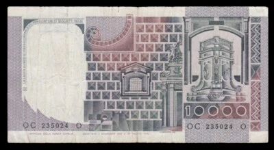 p-002406 Italy 10.000 Lire 1976 VF - Image 1 of 2