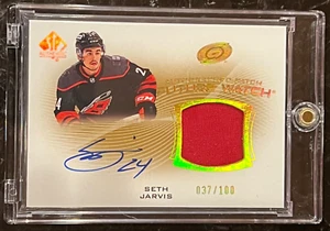 Seth Jarvis Future Watch Auto Patch RC /100 2021-22 SP AUTHENTIC #FWAP-SJ - Bild 1 von 2