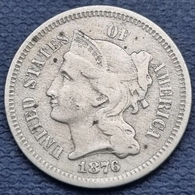 1876 Three Cent Nickel 3c Better Grade #58638 - Image 1 of 2