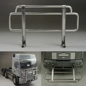 Metal Front Bumper Car Body Protective Bullpen for Tamiya 1/14 F2000 MAN RC Car - Picture 1 of 9