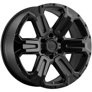18x9 +12 Black Rhino Wanaka 6x5.5 Matte Black Wheels (Set of 4) - Picture 1 of 2