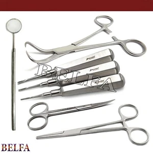 Acoplamiento dental elevador de raíces abrazadera de toalla pinzas tijeras de tejido instrumento de laboratorio - Imagen 1 de 6