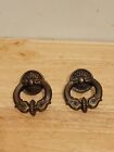 Vintage Set Of 2- Brass Drawer Pulls From Canada