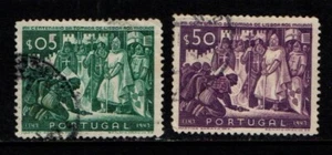 Portugal 1947 5c, 50c Recapture of Lisbon from the Moors SG1010, 1012 Used - Picture 1 of 1