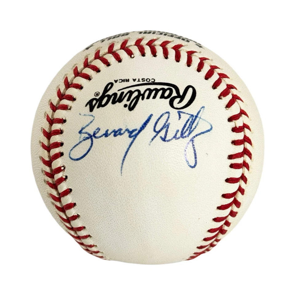 Bernard Gilkey Firmado William D White Presidente Rawlings Liga Nacional Oficial Foto 1 de 2