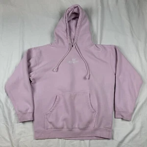 Sudadera con Capucha 100 Thieves Unisex Mediana Rosa Blanca Logo Bordado Juegos EE. UU. Y2K LA - Imagen 1 de 8