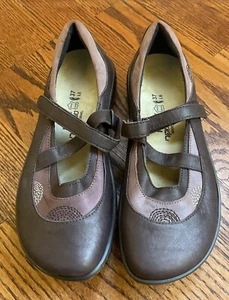 Naot Lagos Mary Jane Leather Brown Sz 37 ( 6 US ) Worn Once EUC - Picture 1 of 6